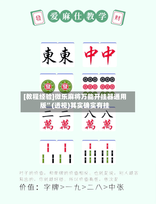 [教程经验]微乐麻将万能开挂器通用版	”(透视)其实确实有挂-第3张图片