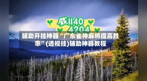 辅助开挂神器“广东雀神麻将提高胜率”(透视挂)辅助神器教程-第2张图片