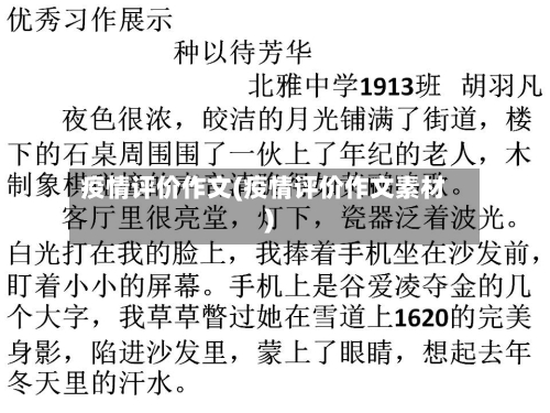 疫情评价作文(疫情评价作文素材)-第1张图片