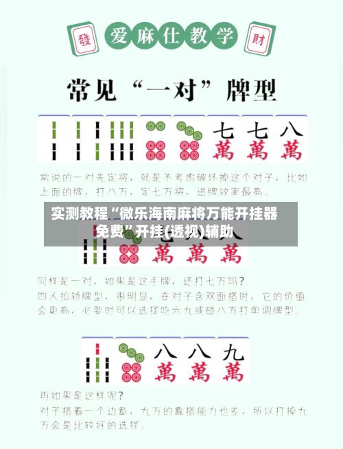 实测教程“微乐海南麻将万能开挂器免费”开挂(透视)辅助-第3张图片