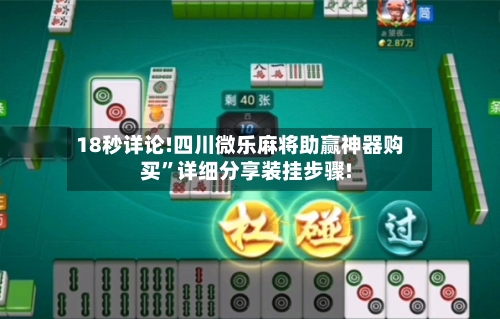 18秒详论!四川微乐麻将助赢神器购买”详细分享装挂步骤!-第2张图片