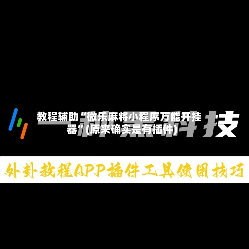 教程辅助“微乐麻将小程序万能开挂器	”(原来确实是有插件)-第3张图片