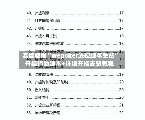 实操教程“wepoker透视脚本免费	”开挂辅助脚本+详细开挂安装教程-第1张图片