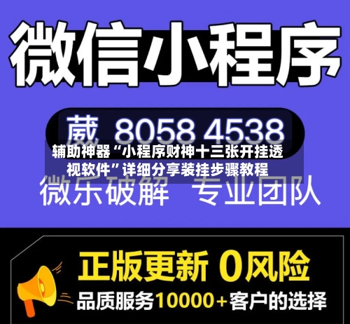 辅助神器“小程序财神十三张开挂透视软件”详细分享装挂步骤教程-第3张图片