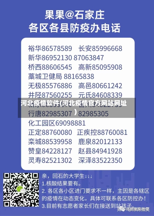 河北疫情软件(河北疫情官方网站网址)-第1张图片