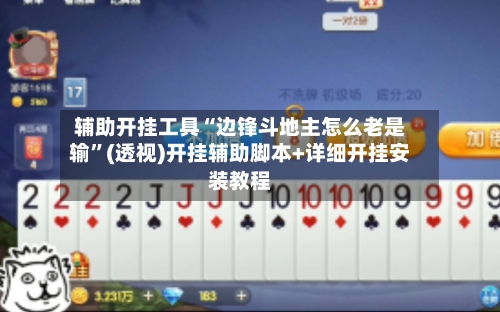 辅助开挂工具“边锋斗地主怎么老是输”(透视)开挂辅助脚本+详细开挂安装教程-第1张图片