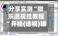 分享实测“微乐透视挂教程”开挂(透视)辅助教程-第3张图片