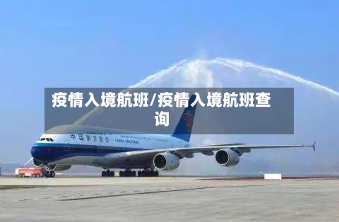 疫情入境航班/疫情入境航班查询-第1张图片