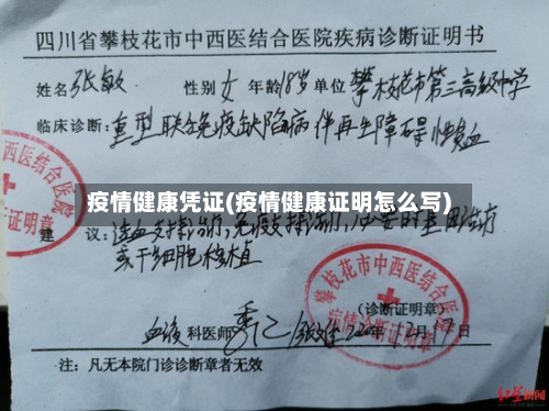 疫情健康凭证(疫情健康证明怎么写)-第2张图片